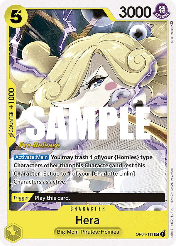Hera [Kingdoms of Intrigue Pre-Release Cards] Bandai