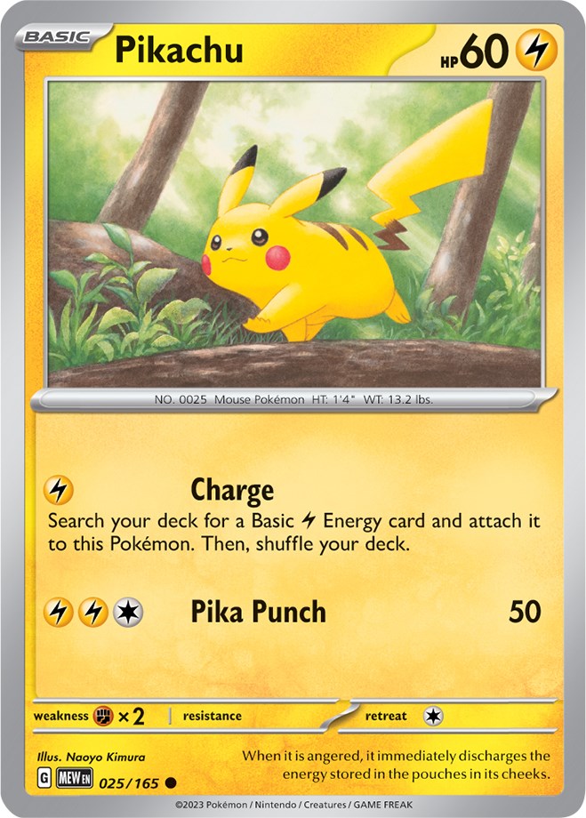 Pikachu (025/165) [Scarlet & Violet 151] Pokémon