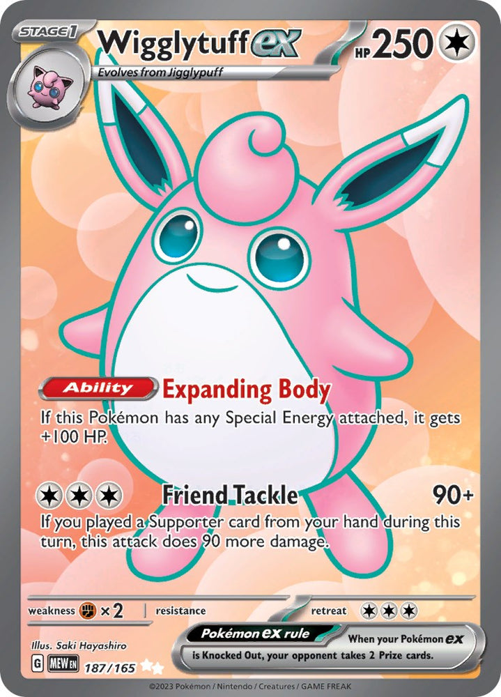 Wigglytuff ex (187/165) [Scarlet & Violet 151] Pokémon
