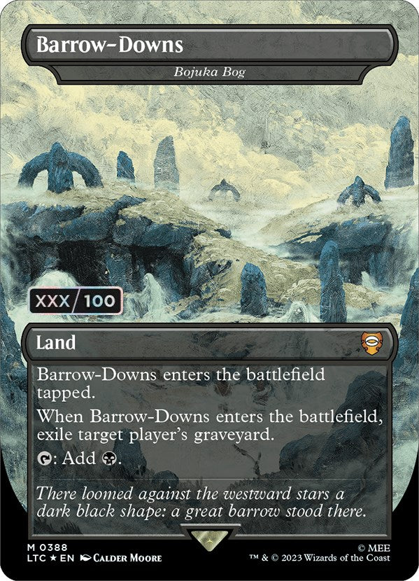 Barrow-Downs - Bojuka Bog (Borderless) (Serialized) [The Lord of the Rings: Tales of Middle-Earth Commander] Magic: The Gathering