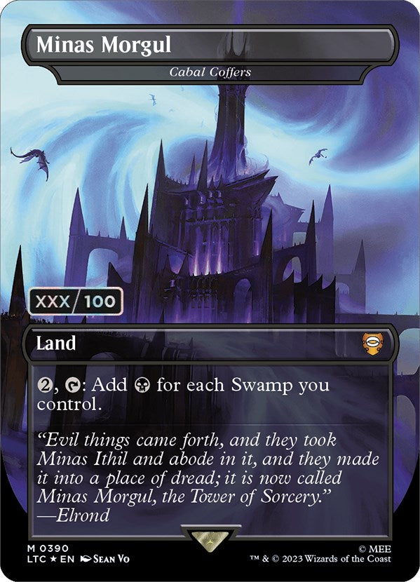 Minas Morgul - Cabal Coffers (Borderless) (Serialized) [The Lord of the Rings: Tales of Middle-Earth Commander] Magic: The Gathering