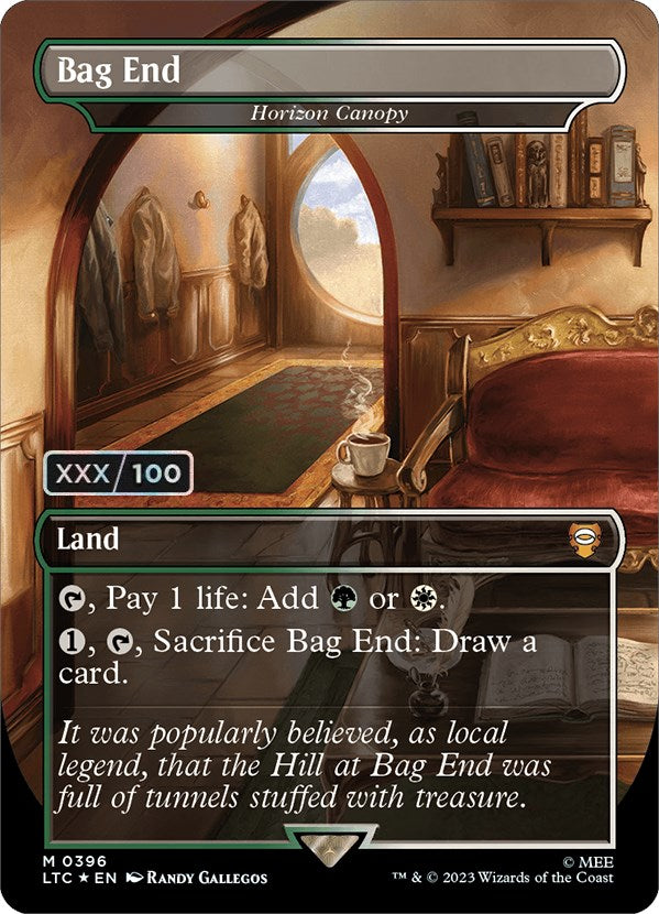 Bag End - Horizon Canopy (Borderless) (Serialized) [The Lord of the Rings: Tales of Middle-Earth Commander] Magic: The Gathering