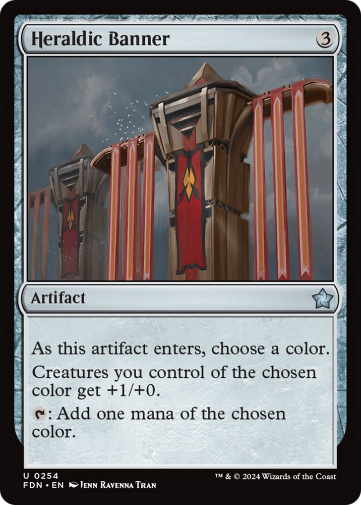Heraldic Banner [Foundations] Magic: The Gathering