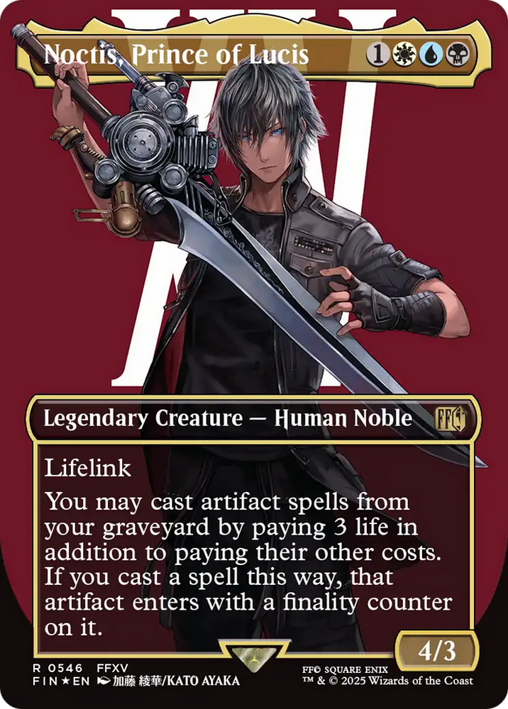 Noctis, Prince of Lucis (Borderless) (Surge Foil) [FINAL FANTASY] Magic: The Gathering