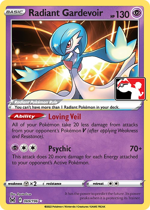 Radiant Gardevoir (069/196) [Prize Pack Series Three] Pokémon