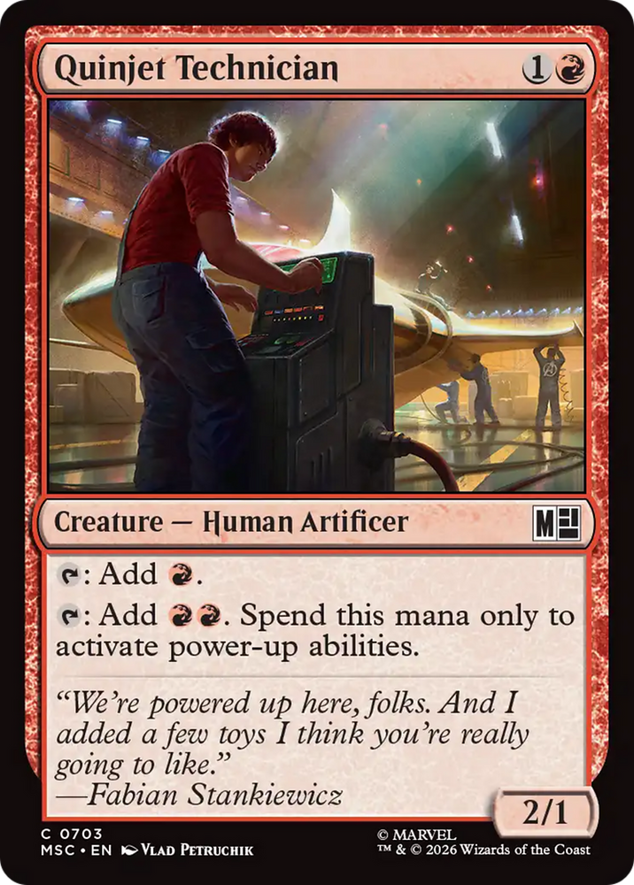 Quinjet Technician [Marvel Super Heroes Commander] Magic: The Gathering
