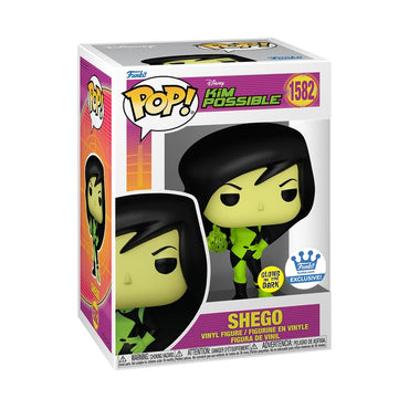 Funko Pop! Disney Kim Possible Shego Glow-in-The-Dark Vinyl Figure, 3.85 inches, Shop Exclusive #1582 FUNKO