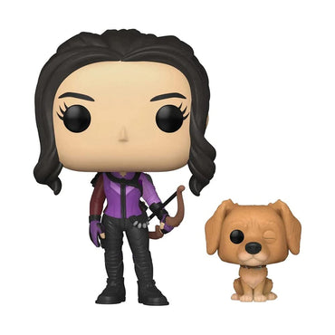 Funko Pop! & Buddy Marvel: Hawkeye - Kate Bishop with Lucky Pizza Dog Vinyl Bobblehead FUNKO