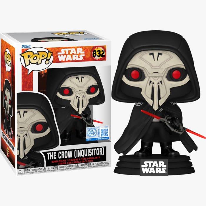 Funko Pop! Star Wars | The Crow (Inquisitor) #832 | Special Edition | Collectible Vinyl Figure | Exclusive Edition for Star Wars Fans | FS FUNKO