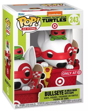Funko Pop! Ad Icons - Target - TMNT- Bullseye in Ninja Mask w/Raph (Target Exclusive) #243 FUNKO