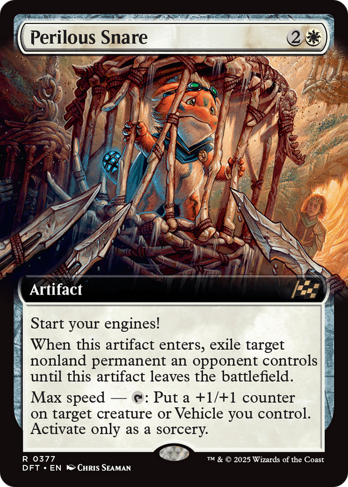 Perilous Snare (Extended Art) [Aetherdrift] Magic: The Gathering