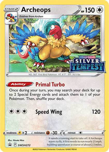 Archeops (SWSH272) (Prerelease) [Sword & Shield: Black Star Promos] Pokémon