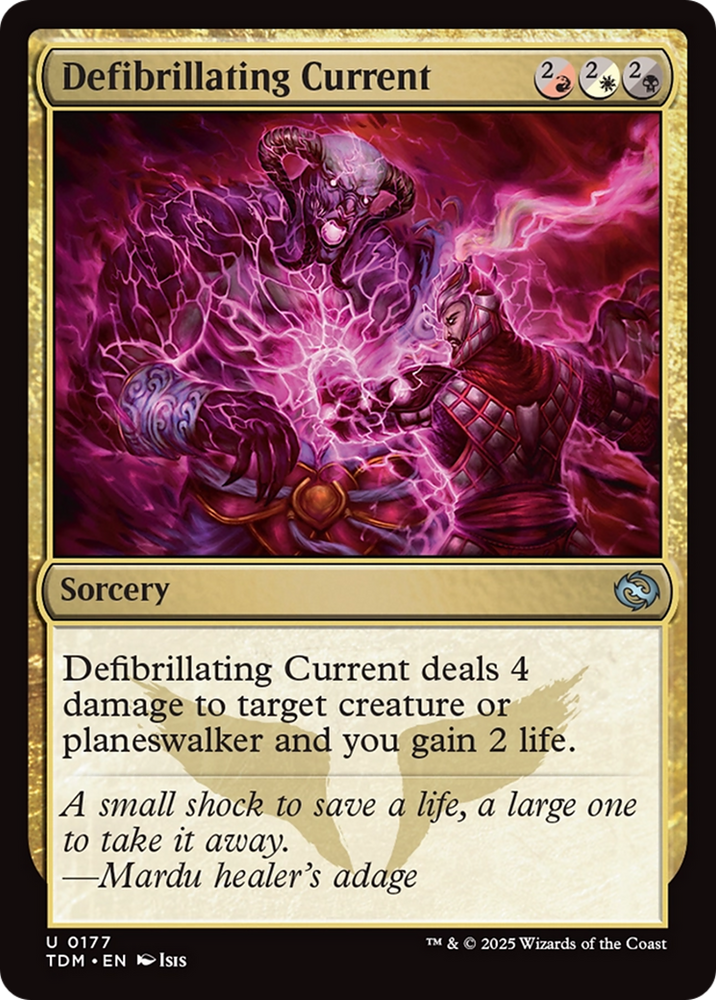 Defibrillating Current [Tarkir: Dragonstorm] Magic: The Gathering