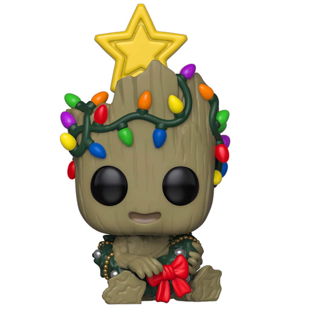 Funko Pop! Marvel: Holiday - Groot with Wreath, Multicolor FUNKO