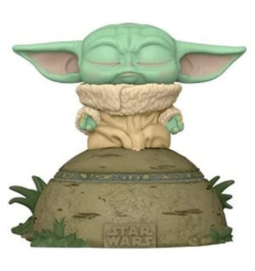 Funko Pop! Deluxe: Mandalorian - The Child (Grogu) Using The Force (Lights and Sounds) Collectible Vinyl Bobblehead FUNKO