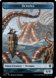 Octopus // Rabbit Double-Sided Token [Bloomburrow Commander Tokens] Magic: The Gathering