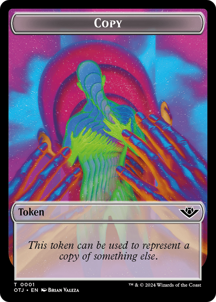 Mercenary // Copy Double-Sided Token [Outlaws of Thunder Junction Tokens] Magic: The Gathering
