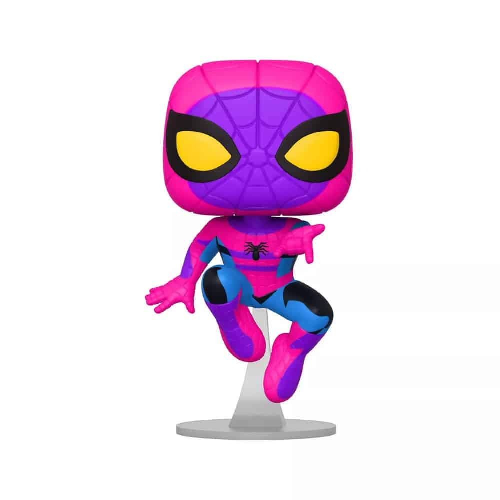 Funko Pop! Marvel: Blacklight Spider-Man Vinyl Figure Exclusive Black Light Edition Spiderman – Pop Only FUNKO