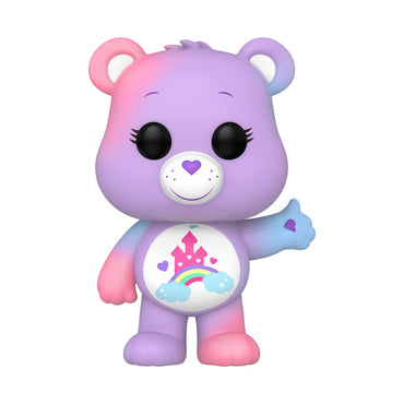 Funko Pop! Animation: Care Bears 40th Anniversary - Care-A-Lot Bear with Translucent Glitter Chase (Styles May Vary) FUNKO