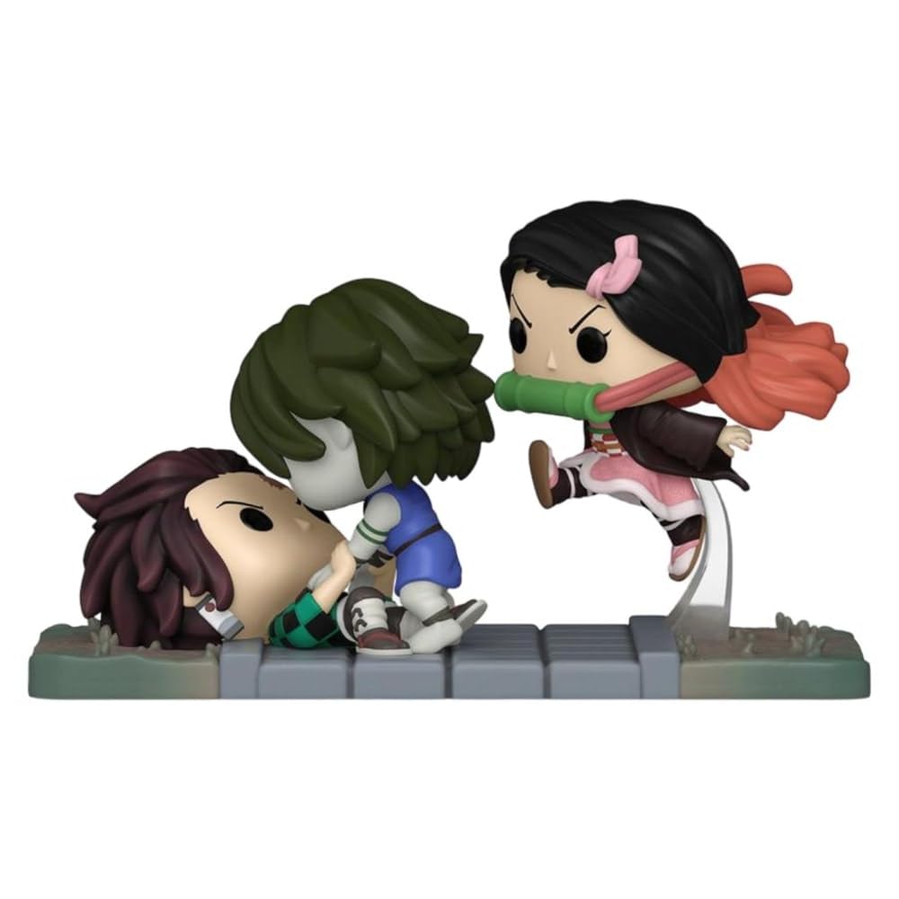 Pop Funko 1419 Demon Slayer Tanjiro & Nezuko Vs Temple Demon FUNKO