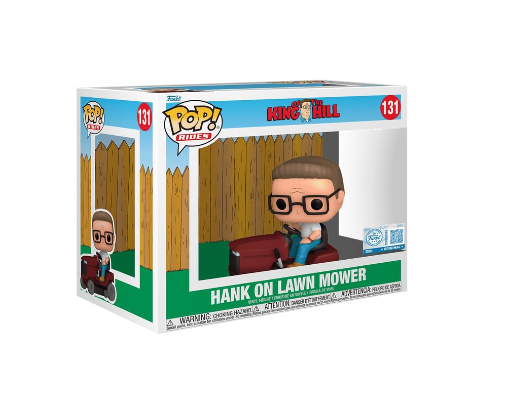 Funko Rides King of The Hill Hank on Lawn Mower 131 Exclusive Pop Vinyl Figure FUNKO