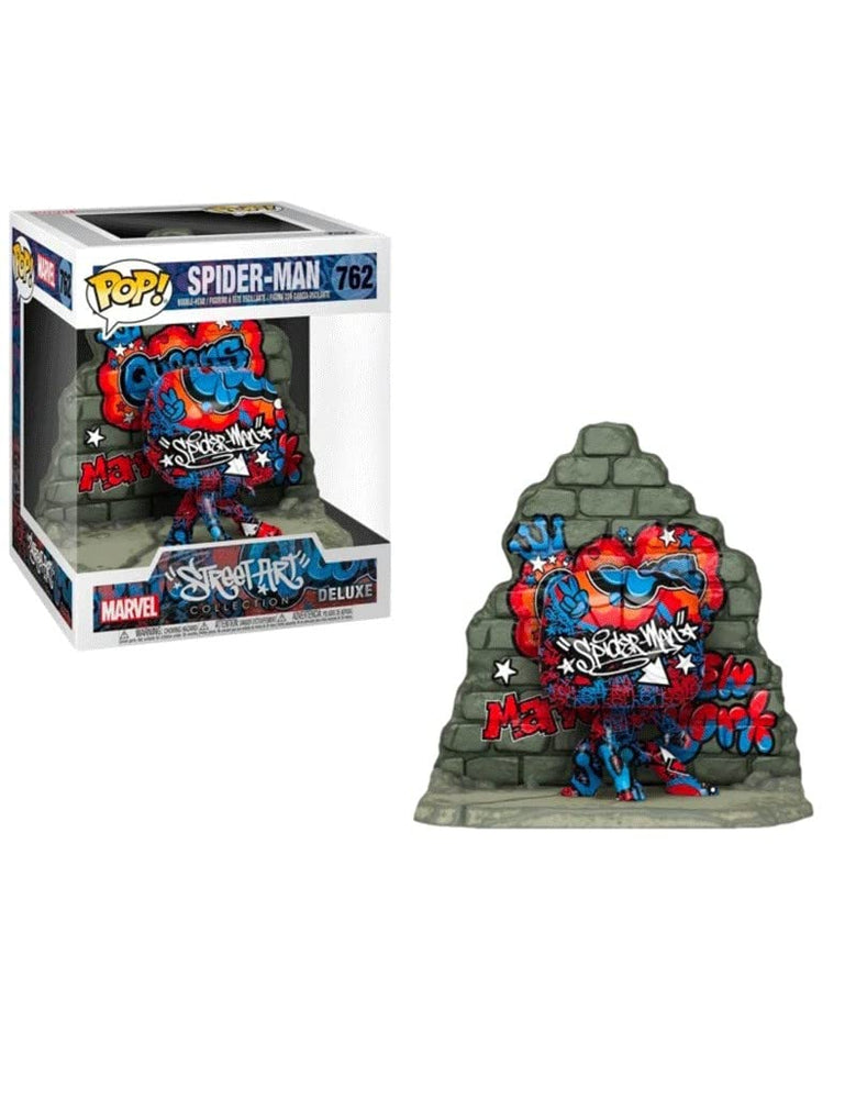 Funko Marvel - Pop Vinyl Figure Deluxe 762 Spiderman (Graffiti Deco) 15 cm FUNKO