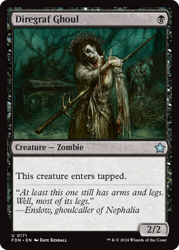 Diregraf Ghoul [Foundations] Magic: The Gathering