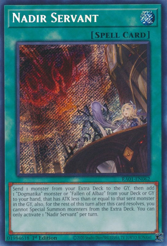 Nadir Servant [RA01-EN062] Secret Rare Yu-Gi-Oh!