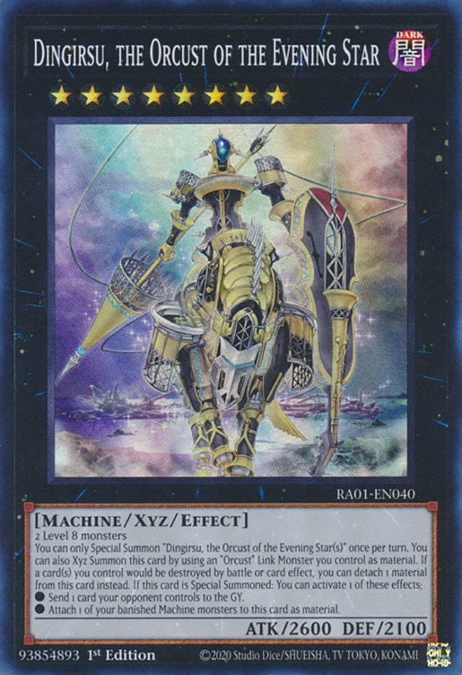 Dingirsu, the Orcust of the Evening Star [RA01-EN040] Super Rare Yu-Gi-Oh!