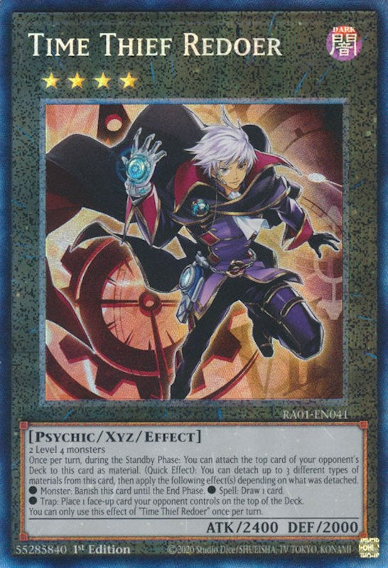 Time Thief Redoer [RA01-EN041] Prismatic Collector's Rare Yu-Gi-Oh!