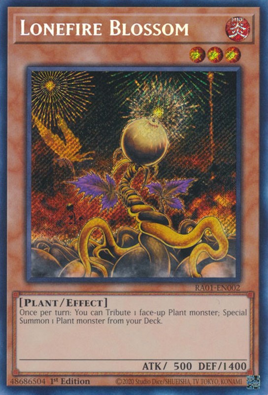 Lonefire Blossom [RA01-EN002] Secret Rare Yu-Gi-Oh!