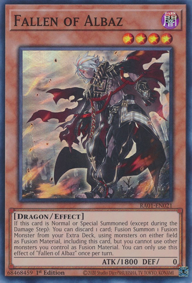 Fallen of Albaz [RA01-EN021] Super Rare Yu-Gi-Oh!