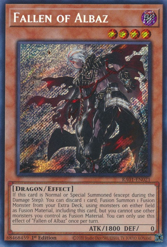 Fallen of Albaz [RA01-EN021] Secret Rare Yu-Gi-Oh!