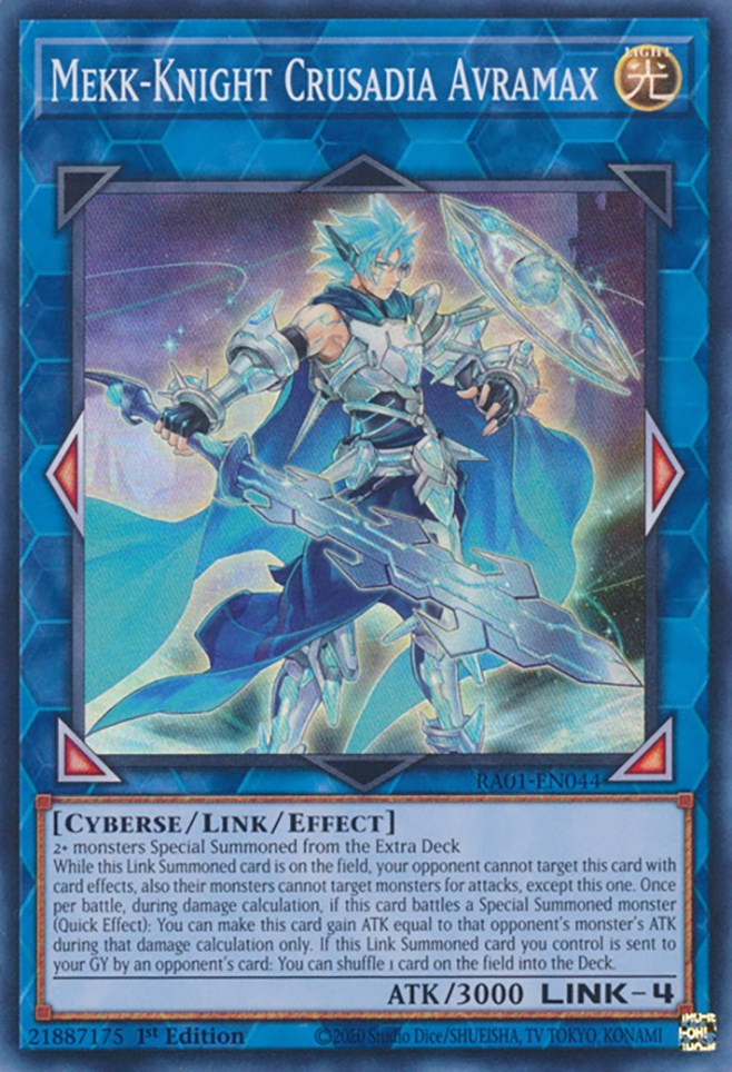 Mekk-Knight Crusadia Avramax [RA01-EN044] Super Rare Yu-Gi-Oh!