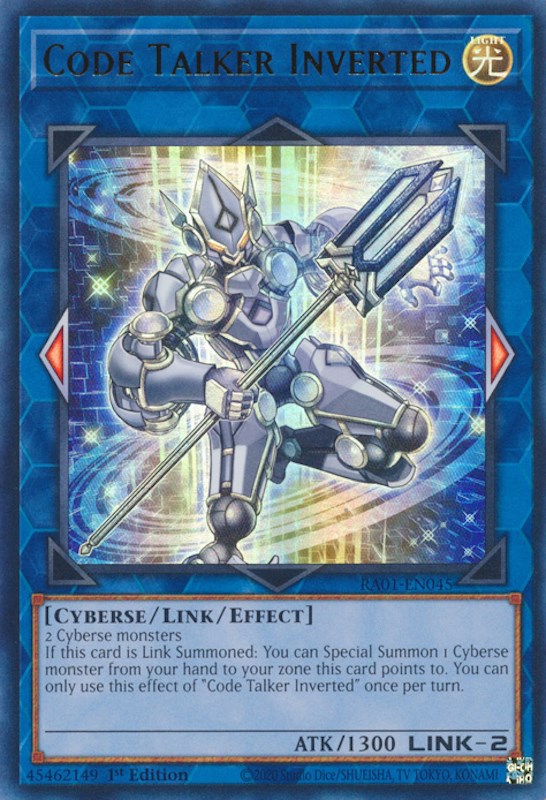 Code Talker Inverted [RA01-EN045] Ultra Rare Yu-Gi-Oh!