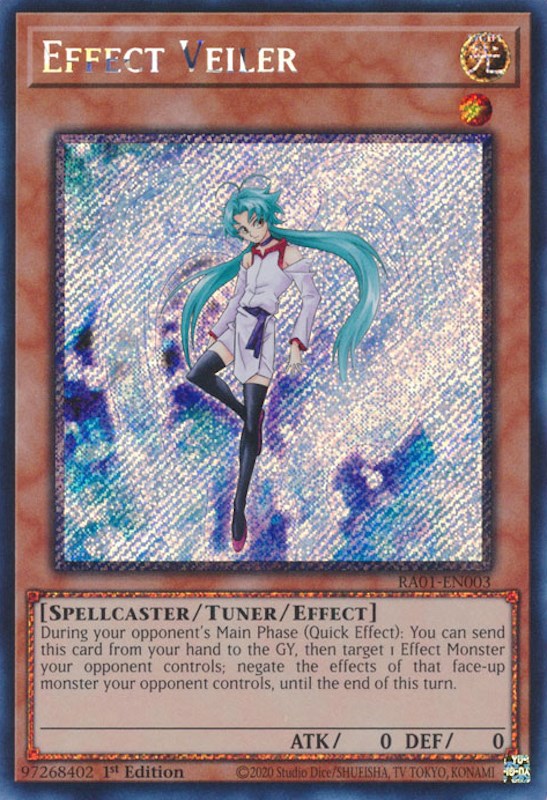 Effect Veiler [RA01-EN003] Platinum Secret Rare Yu-Gi-Oh!