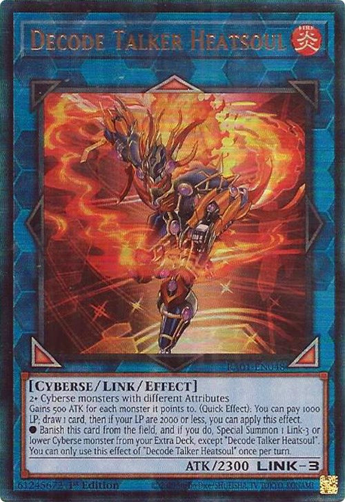 Decode Talker Heatsoul [RA01-EN048] Prismatic Ultimate Rare Yu-Gi-Oh!