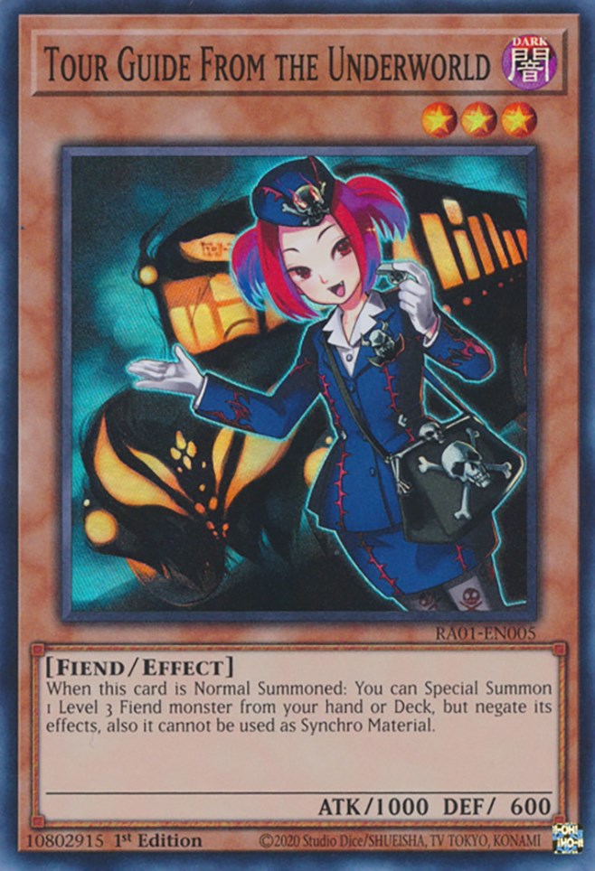 Tour Guide From the Underworld [RA01-EN005] Super Rare Yu-Gi-Oh!