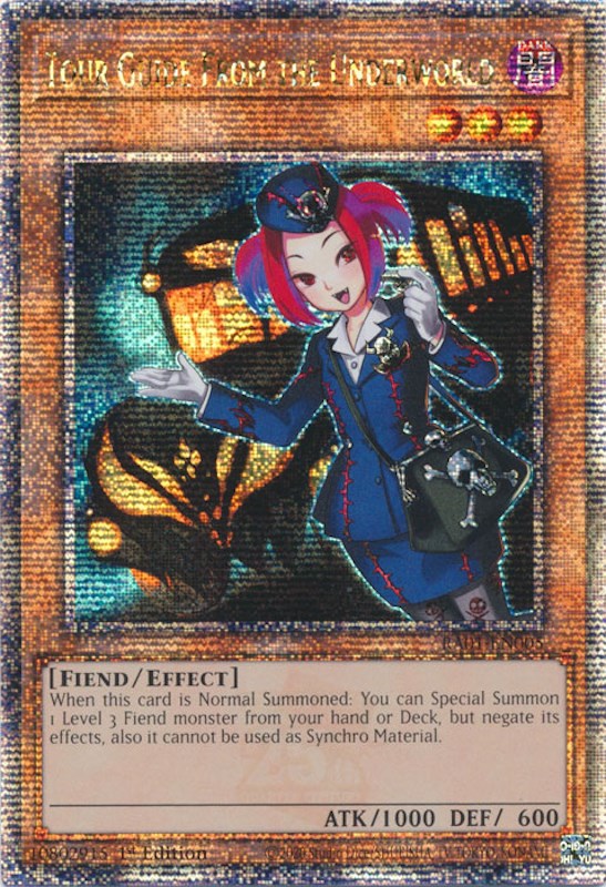 Tour Guide From the Underworld [RA01-EN005] Quarter Century Secret Rare Yu-Gi-Oh!