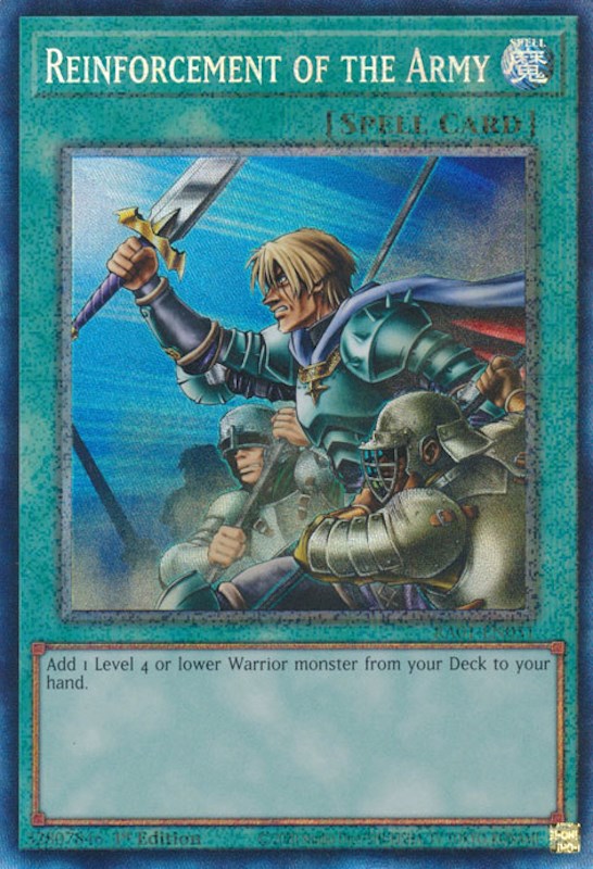 Reinforcement of the Army [RA01-EN051] Prismatic Collector's Rare Yu-Gi-Oh!