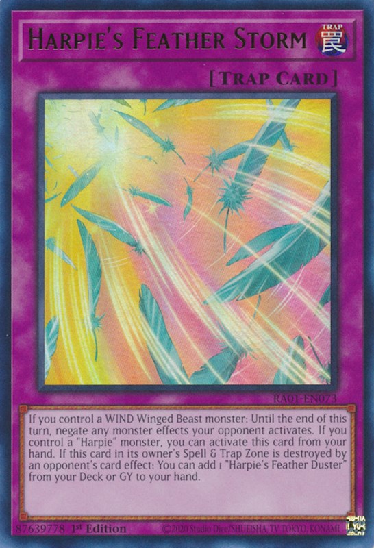 Harpie's Feather Storm [RA01-EN073] Ultra Rare Yu-Gi-Oh!