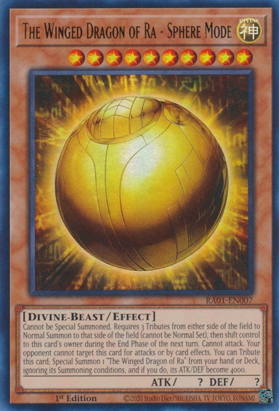 The Winged Dragon of Ra - Sphere Mode [RA01-EN007] Ultra Rare Yu-Gi-Oh!