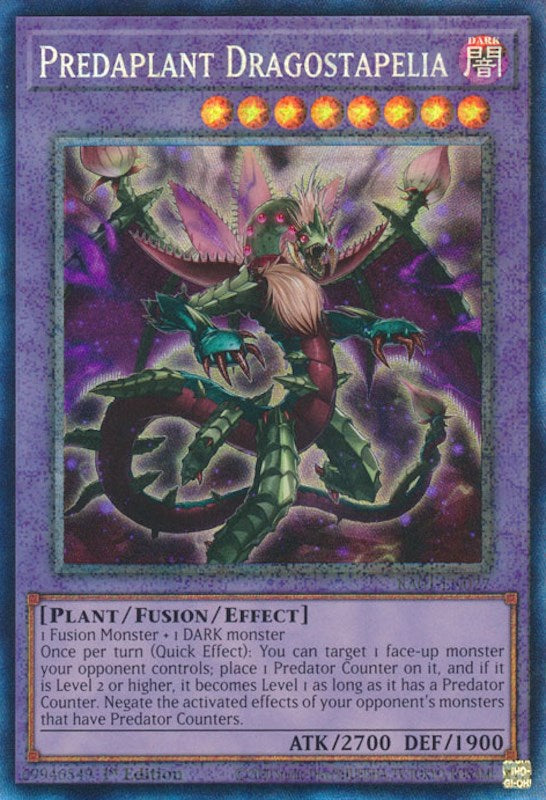 Predaplant Dragostapelia [RA01-EN027] Prismatic Collector's Rare Yu-Gi-Oh!