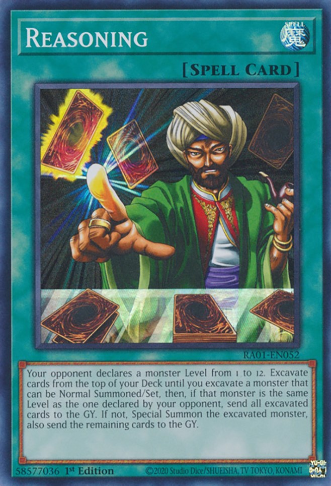 Reasoning [RA01-EN052] Super Rare Yu-Gi-Oh!