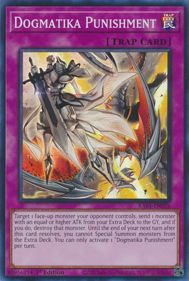 Dogmatika Punishment [RA01-EN076] Super Rare Yu-Gi-Oh!