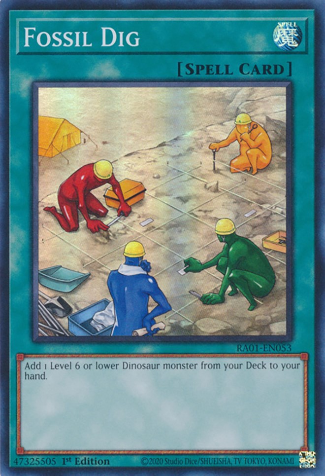 Fossil Dig [RA01-EN053] Super Rare Yu-Gi-Oh!