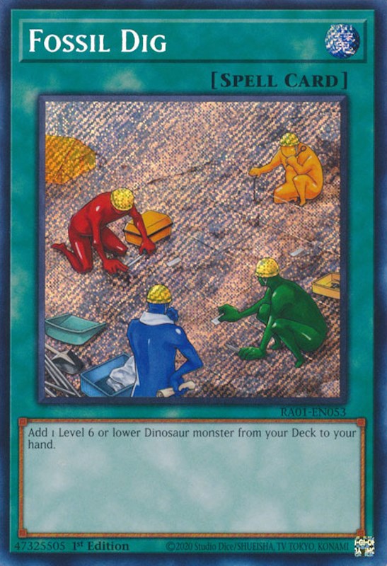 Fossil Dig [RA01-EN053] Secret Rare Yu-Gi-Oh!