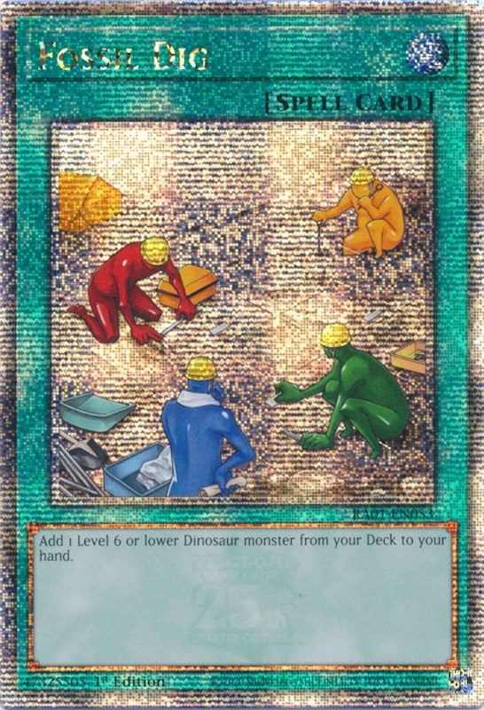 Fossil Dig [RA01-EN053] Quarter Century Secret Rare Yu-Gi-Oh!