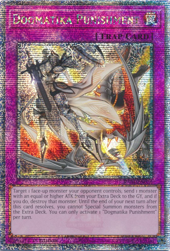Dogmatika Punishment [RA01-EN076] Quarter Century Secret Rare Yu-Gi-Oh!