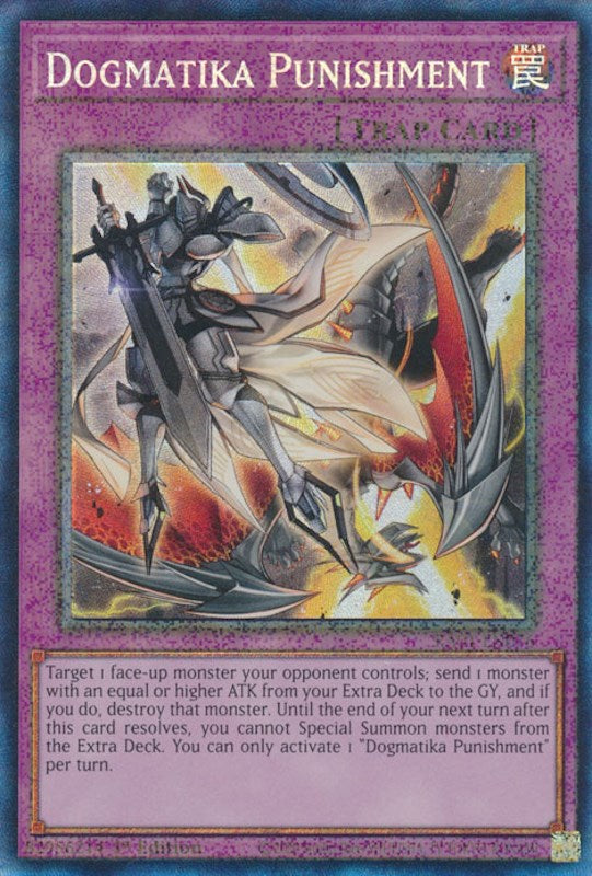 Dogmatika Punishment [RA01-EN076] Prismatic Collector's Rare Yu-Gi-Oh!